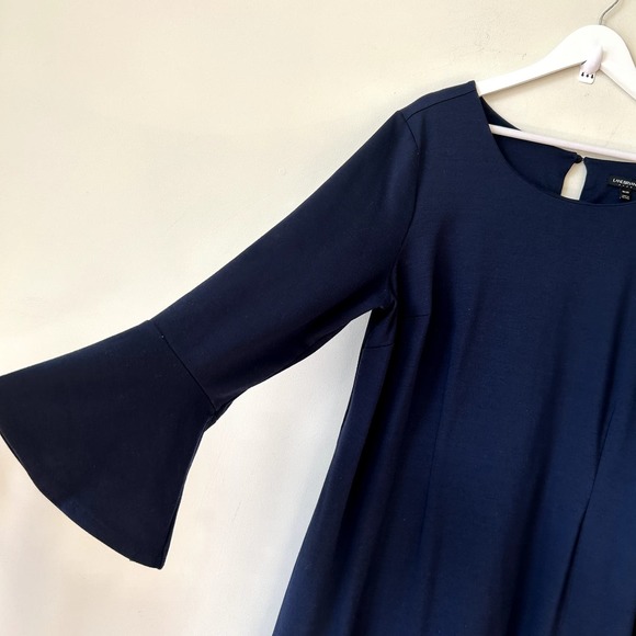 EC Lane Bryant Fit & Flare Bell Sleeve Midi Dress - Picture 2 of 14